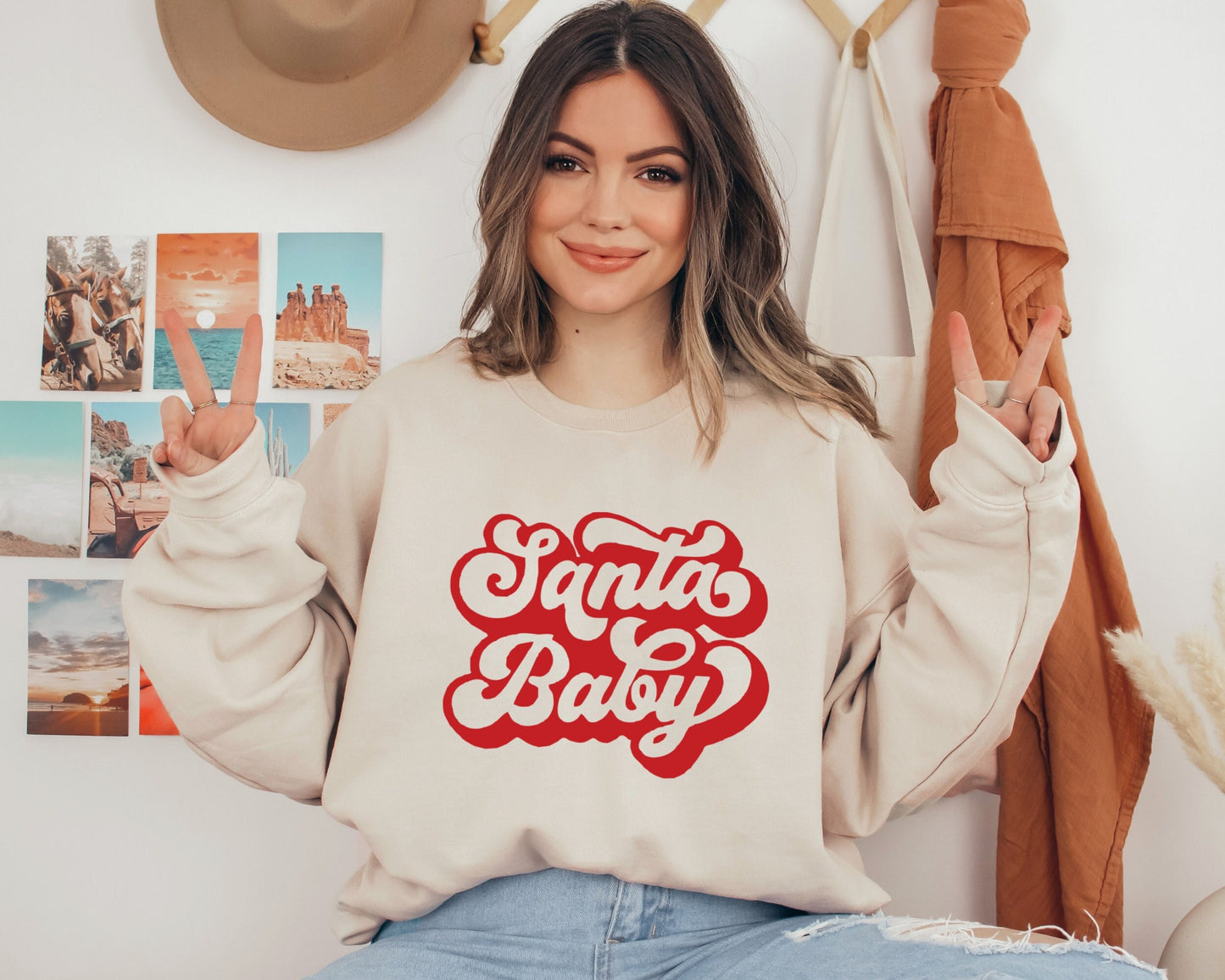 Santa Baby Sweatshirt, Christmas Pregnancy Sweatshirt, Baby Announcement Hoodie, Christmas Maternity, New Mom Sweater, Pregnant Santa Baby