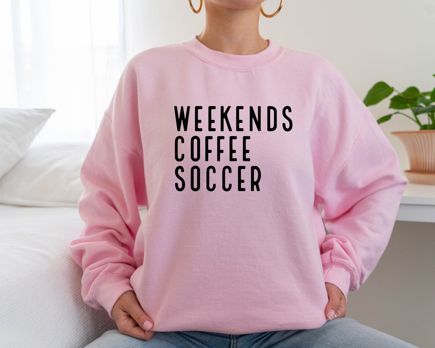 Weekend Coffee Soccer Sweatshirt, Soccer Hoodie, Soccer Mom Sweatshirt, Sweatshirt for Women, Game Day Sweatshirt