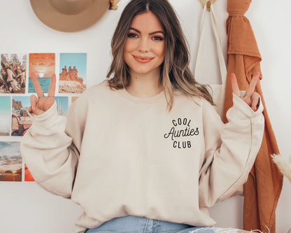 Cool Aunts Club Sweatshirt, Cool Aunts Hoodie, Favorite Aunt Sweater, Cool Aunt Gift from Niece, New Aunt Sweater, Funny Cool Aunt Crewneck