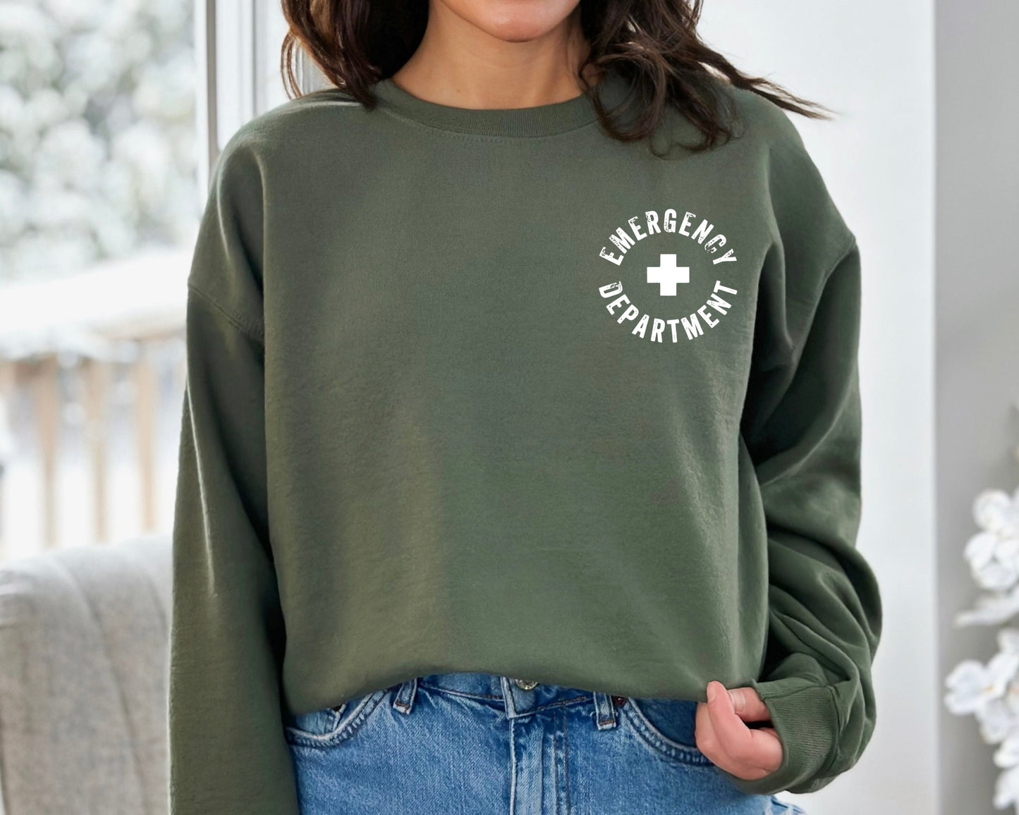 Emergency Department Sweatshirt, ER Nurse Hoodie, Nurse Long Sleeve, Emergency Nurse Hoodie, New Nurse Grad Gift Nurse ER Department Sweater