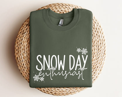 Snow Day Enthusiast Sweater, Fun Teacher Winter Holiday Hoodie, Winter Break No School Gift Sweater, Snow Day Hoodie, Winter Snow Sweatshirt