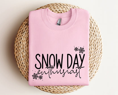 Snow Day Enthusiast Sweater, Fun Teacher Winter Holiday Hoodie, Winter Break No School Gift Sweater, Snow Day Hoodie, Winter Snow Sweatshirt