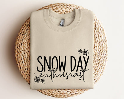 Snow Day Enthusiast Sweater, Fun Teacher Winter Holiday Hoodie, Winter Break No School Gift Sweater, Snow Day Hoodie, Winter Snow Sweatshirt
