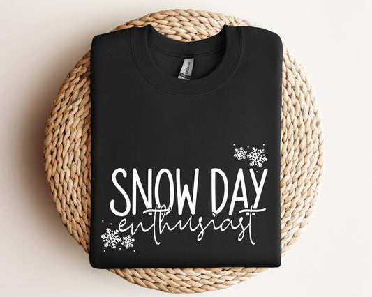 Snow Day Enthusiast Sweater, Fun Teacher Winter Holiday Hoodie, Winter Break No School Gift Sweater, Snow Day Hoodie, Winter Snow Sweatshirt